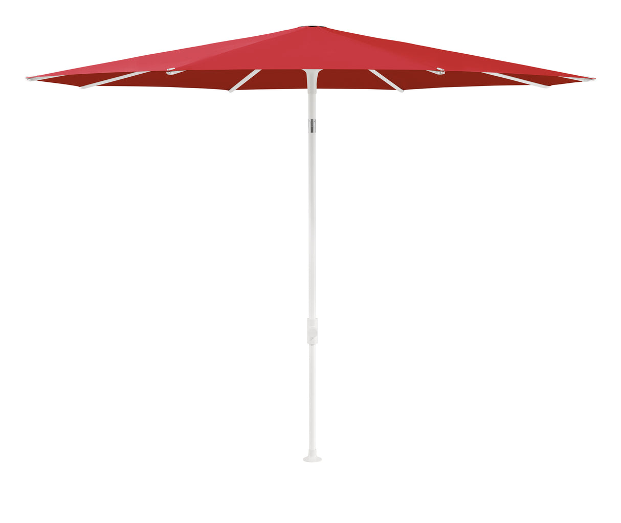 Glatz SMART Sonnenschirm matt weiss pulverbeschichtet - rund