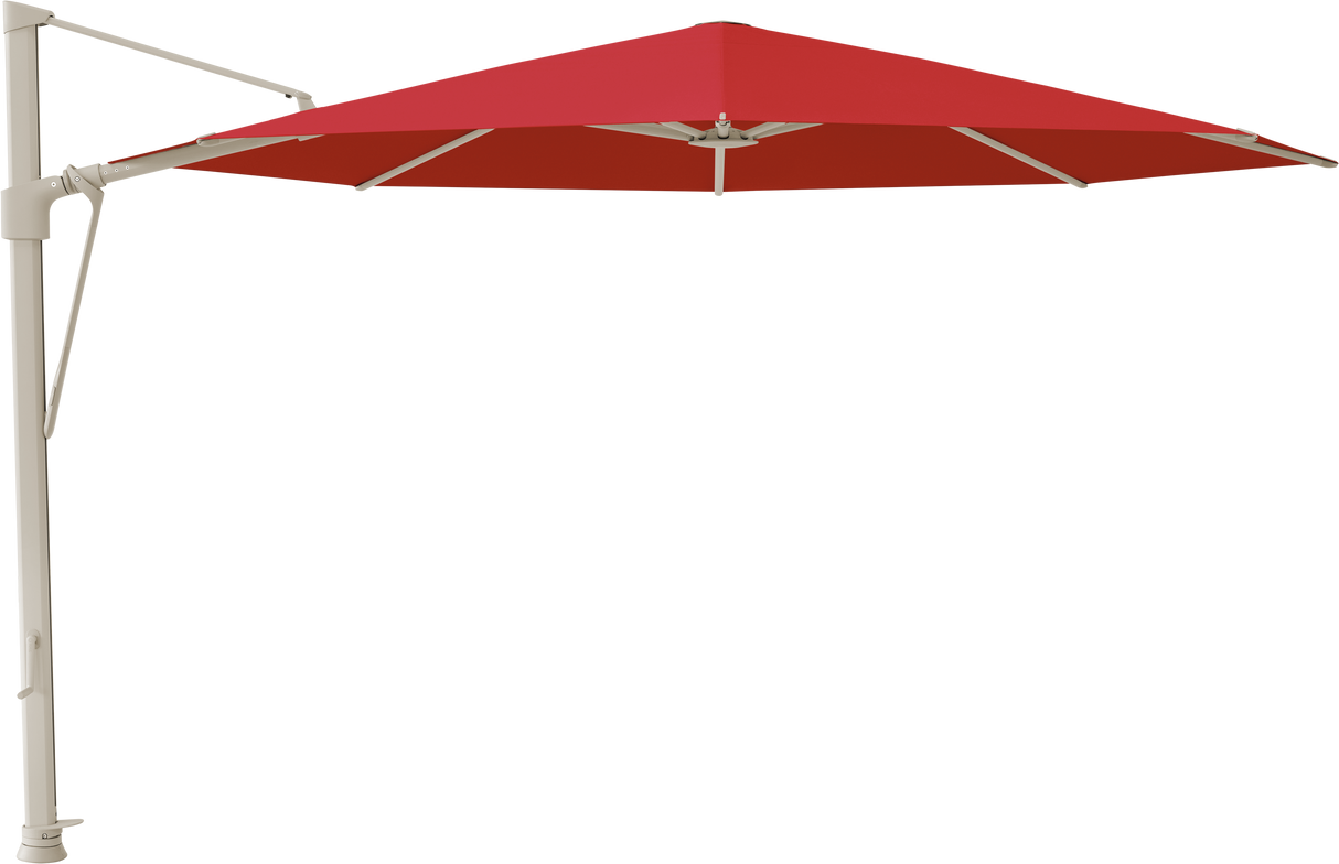 Glatz VITA Sfera Ampelschirm, Gestell Aluminium, seidengrau oder anthrazit pulverbeschichtet, Ø 375 cm