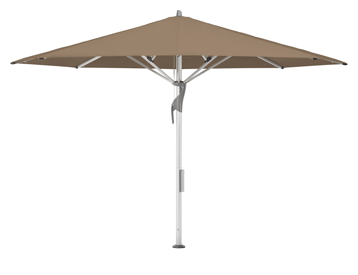 Glatz Gastronomieschirm - FORTELLO LED, Gestell Aluminium natureloxiert, Ø 400 cm , rund