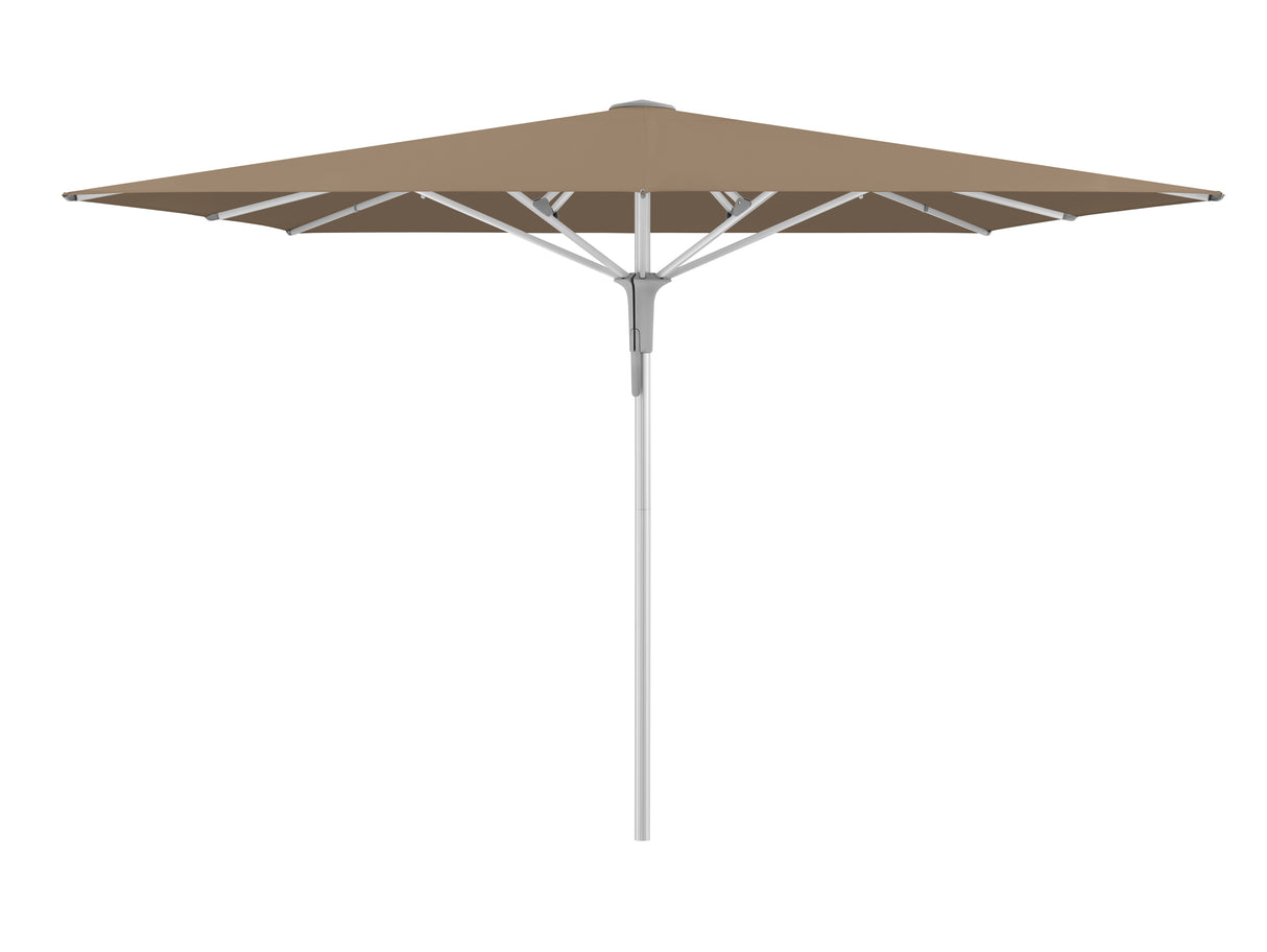 Glatz Gastronomieschirm - FORTERO Pro, Gestell Aluminium natureloxiert, 300 x 300 cm, quadratisch