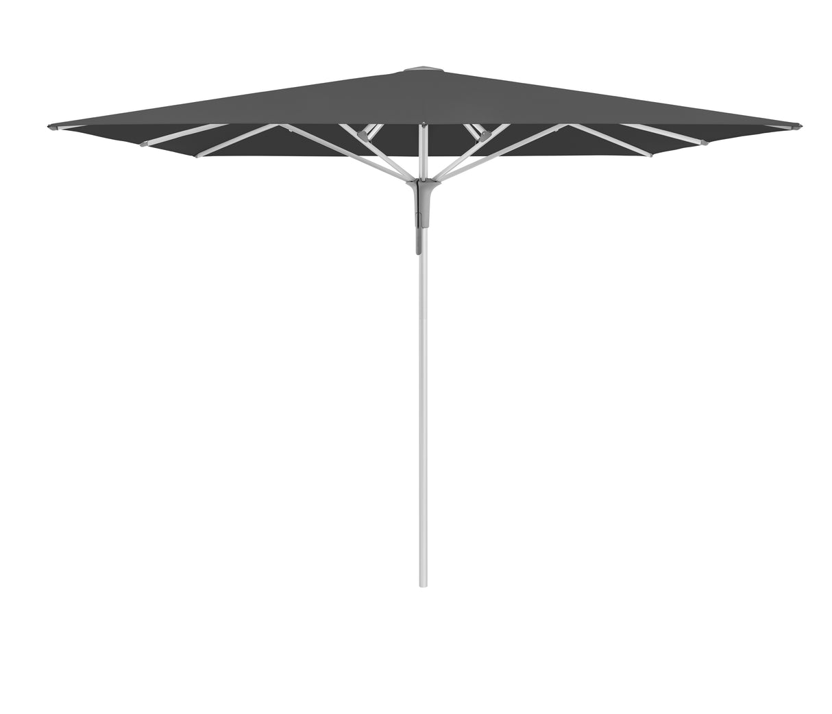 Glatz Gastronomieschirm - FORTINO Pro, Gestell Aluminium natureloxiert, 200 x 200 cm - 250 x 250 cm, rquadratisch