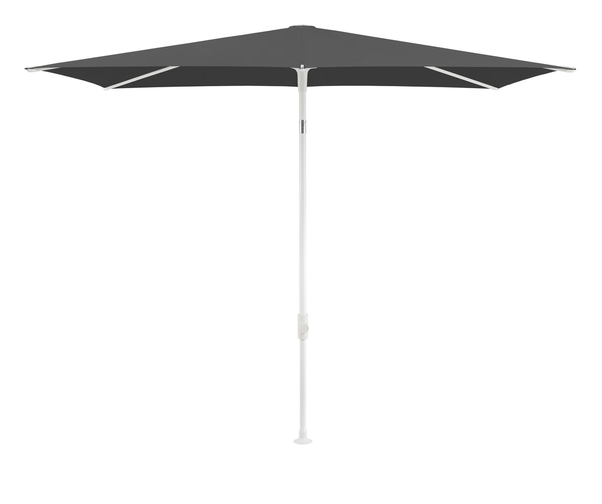 Glatz TWIST Sonnenschirm matt weiß pulverbeschichtet - rechteckig