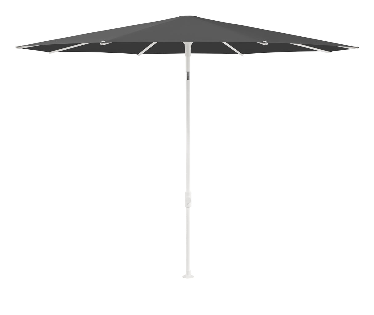 Glatz SMART Sonnenschirm matt weiss pulverbeschichtet - rund