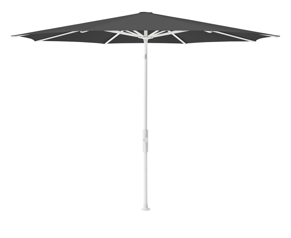 Glatz TWIST Sonnenschirm, matt weiss pulverbeschichtet - rund