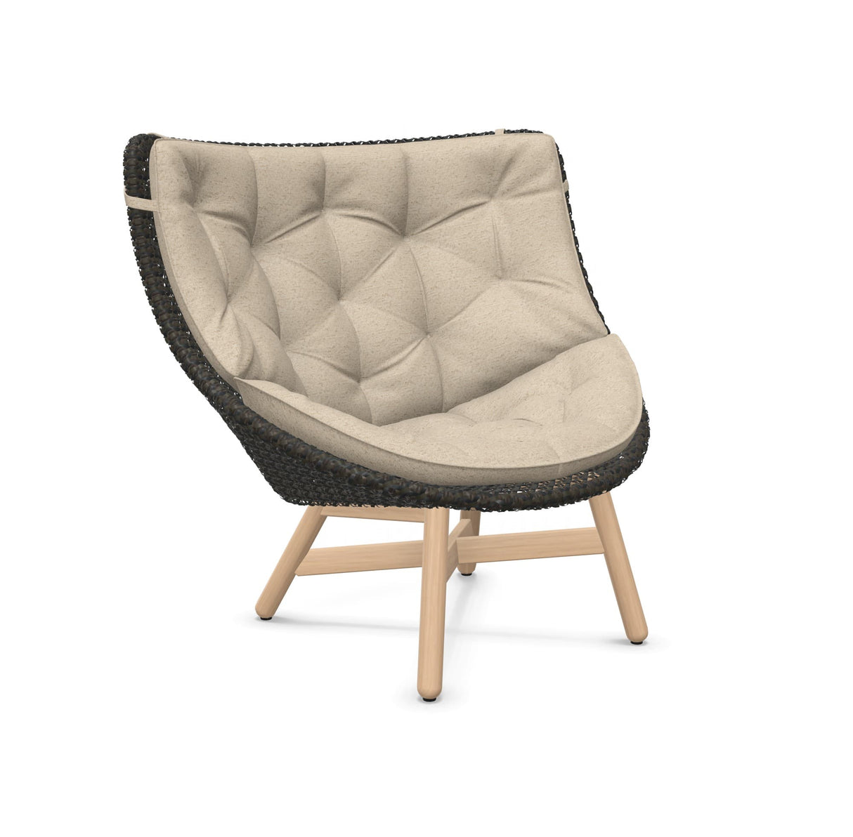 DEDON MBRACE Hochlehner Teak Gestell - Geflecht Arabica