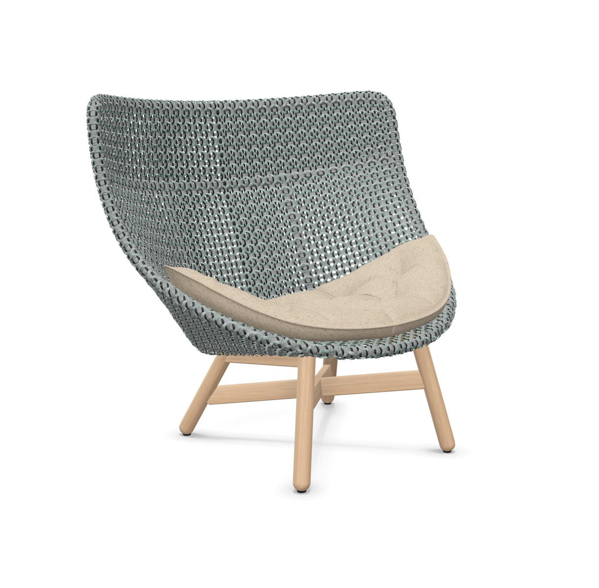 DEDON MBRACE Hochlehner Teak Gestell - Geflecht Baltic