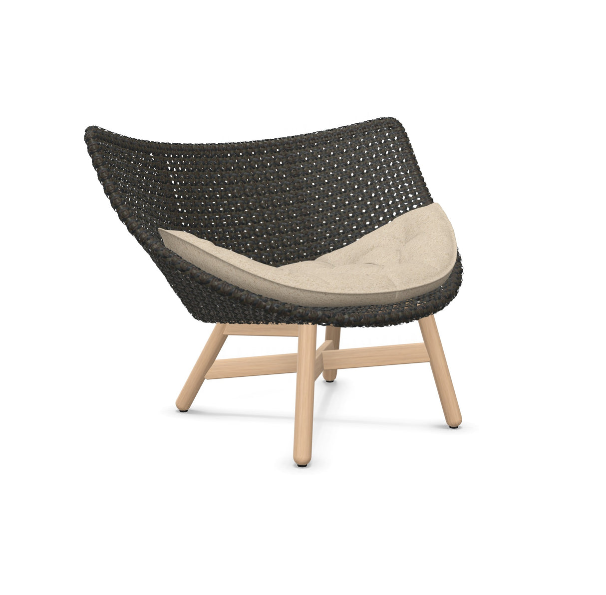 DEDON MBRACE Lounge Sessel Teak Gestell - Geflecht Arabica