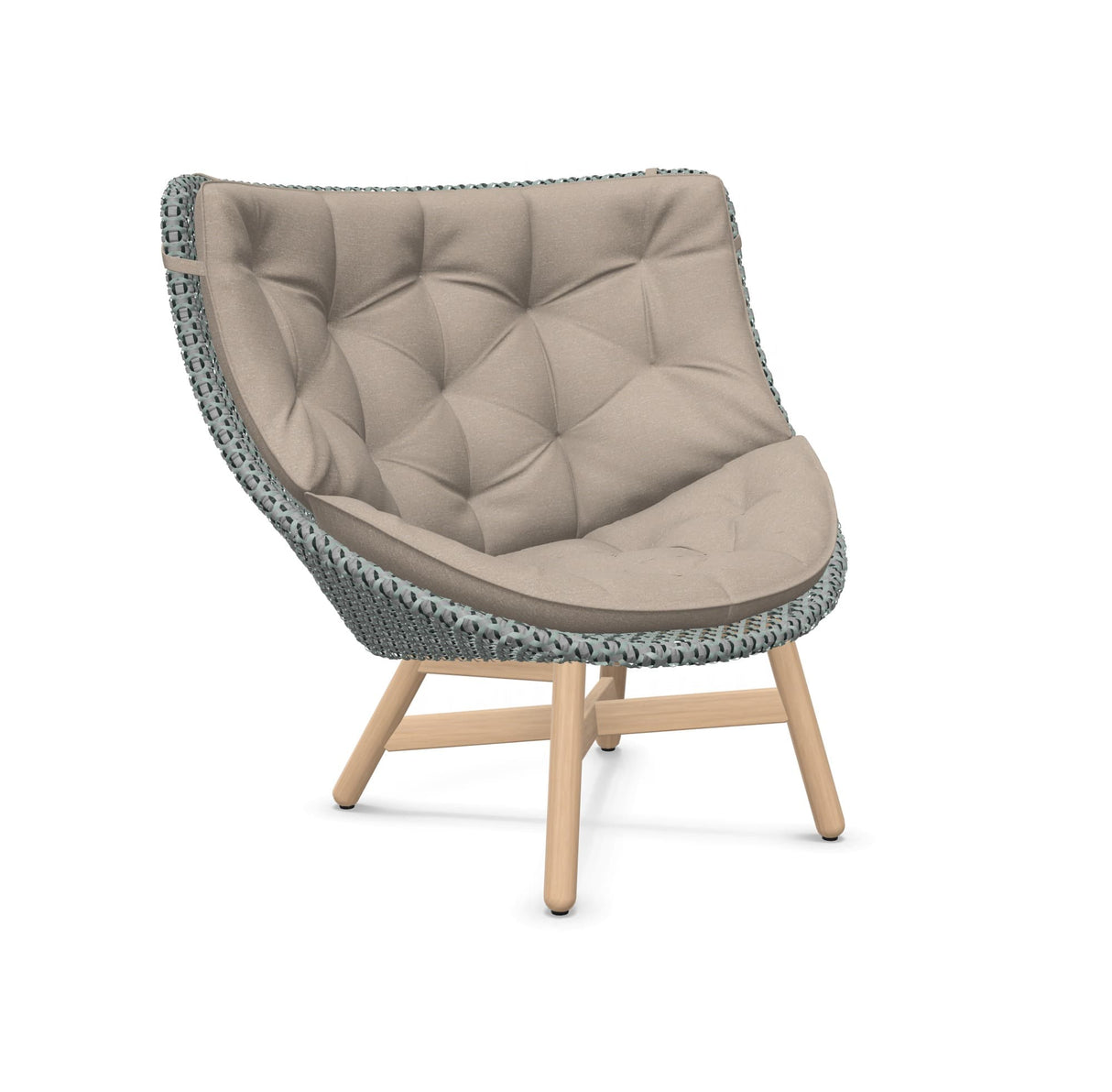 DEDON MBRACE Hochlehner Teak Gestell - Geflecht Baltic