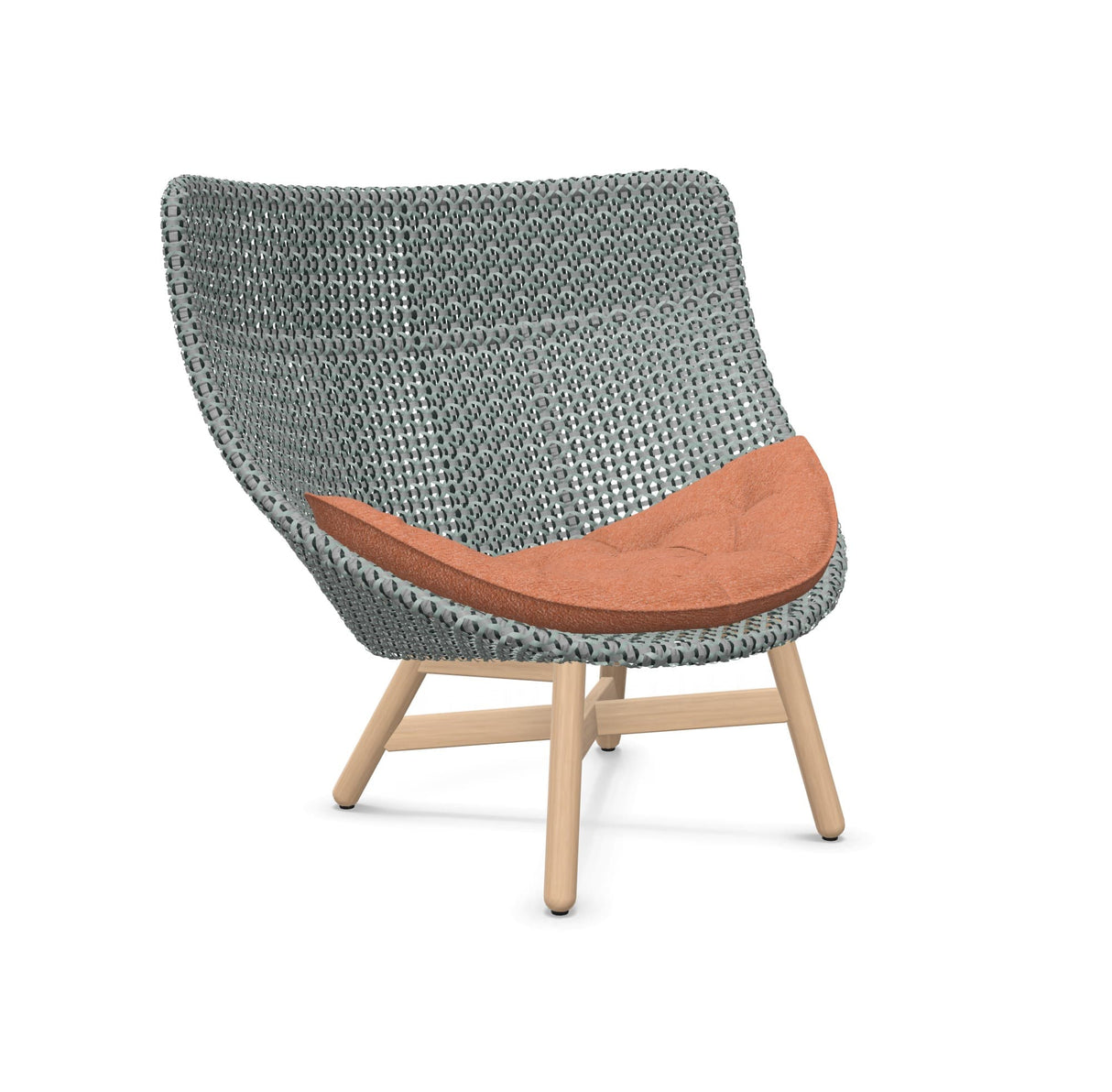 DEDON MBRACE Hochlehner Teak Gestell - Geflecht Baltic