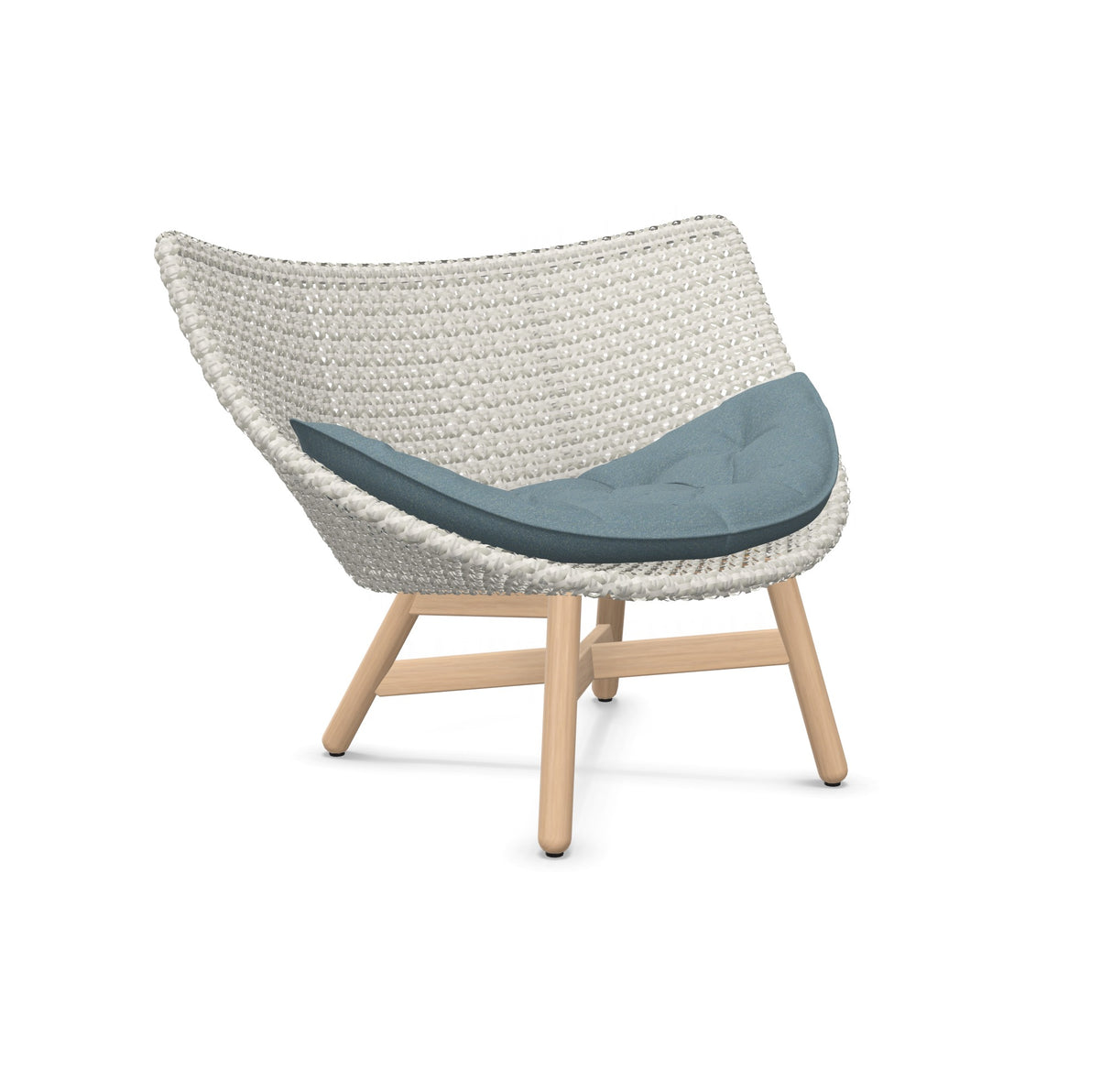 DEDON MBRACE Lounge Sessel Teak Gestell - Geflecht Sea Salt