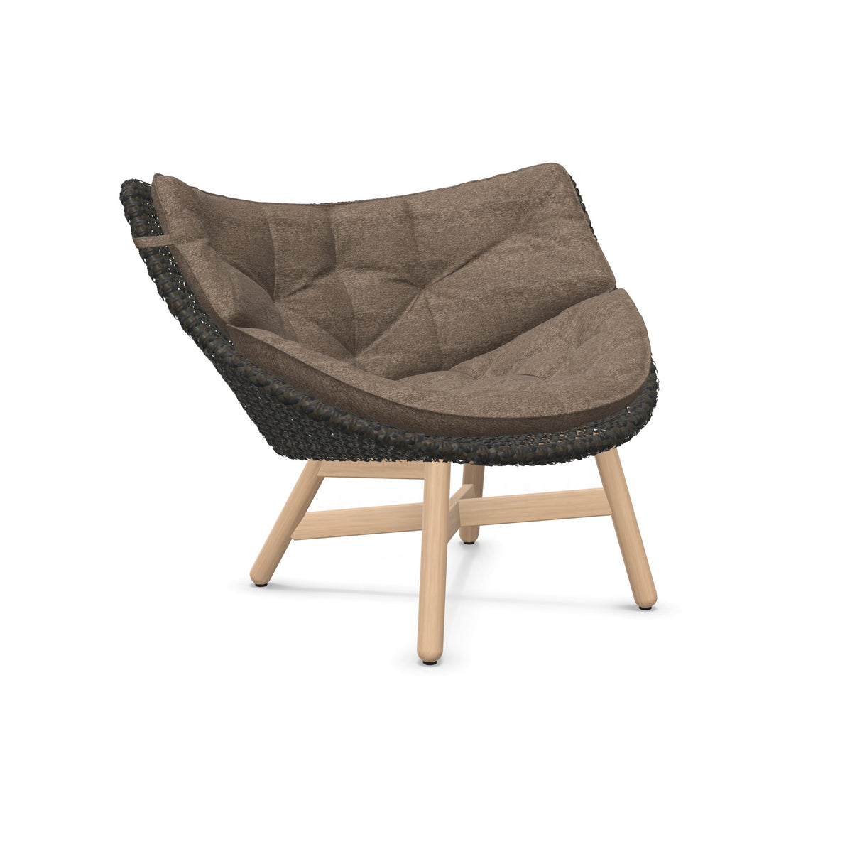 DEDON MBRACE Lounge Sessel Teak Gestell - Geflecht Arabica