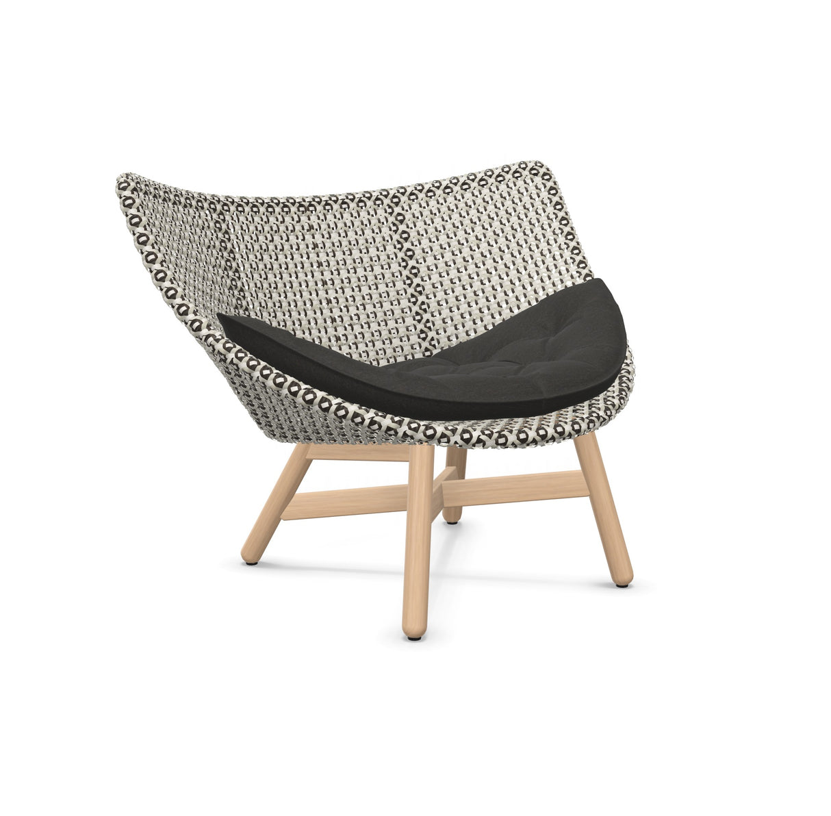 DEDON MBRACE Lounge Sessel Teak Gestell - Geflecht Pepper