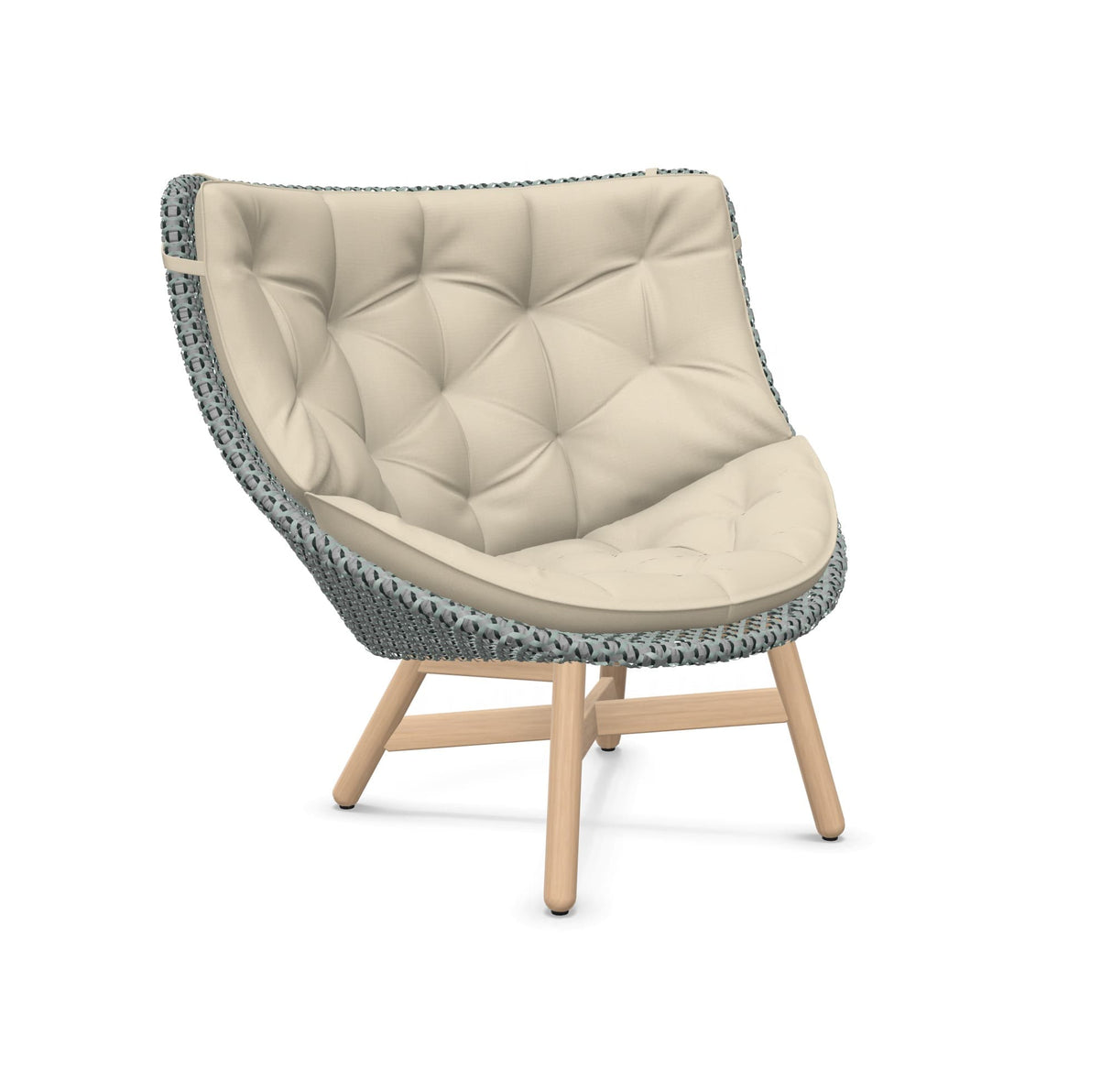DEDON MBRACE Hochlehner Teak Gestell - Geflecht Baltic