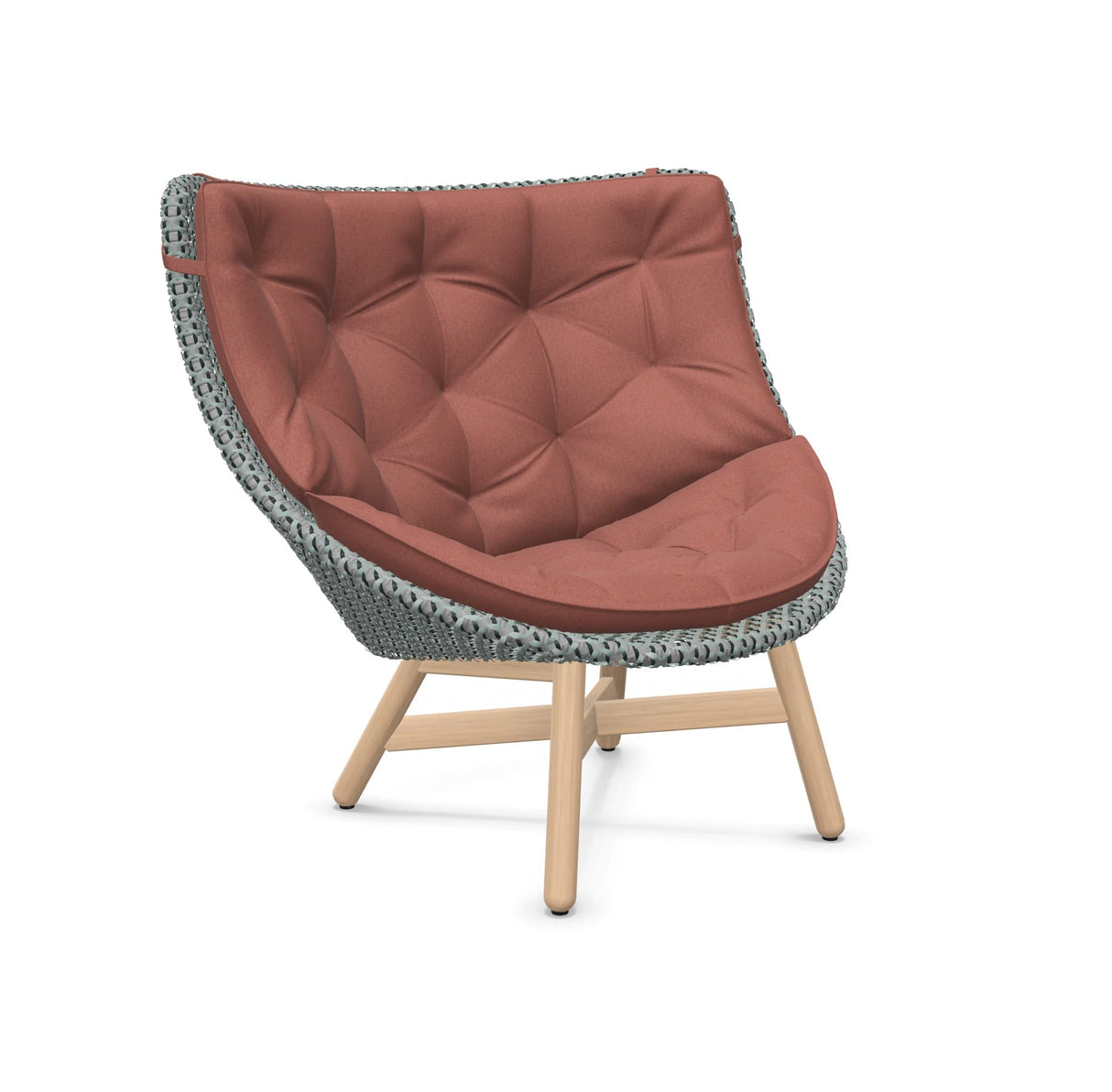 DEDON MBRACE Hochlehner Teak Gestell - Geflecht Baltic