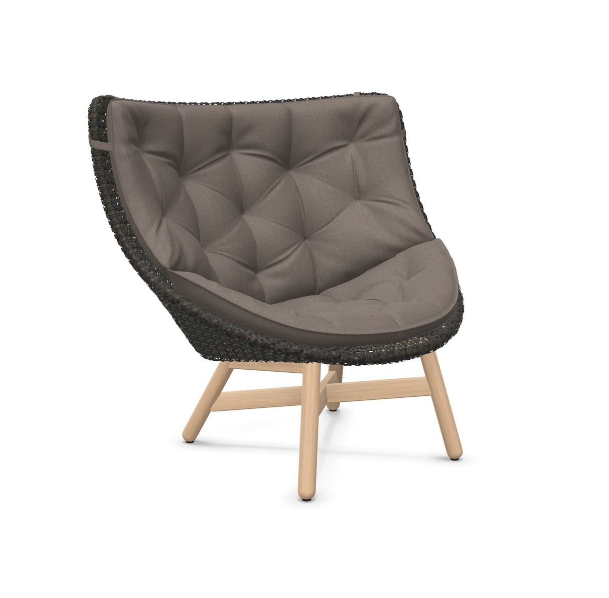 DEDON MBRACE Hochlehner Teak Gestell - Geflecht Arabica