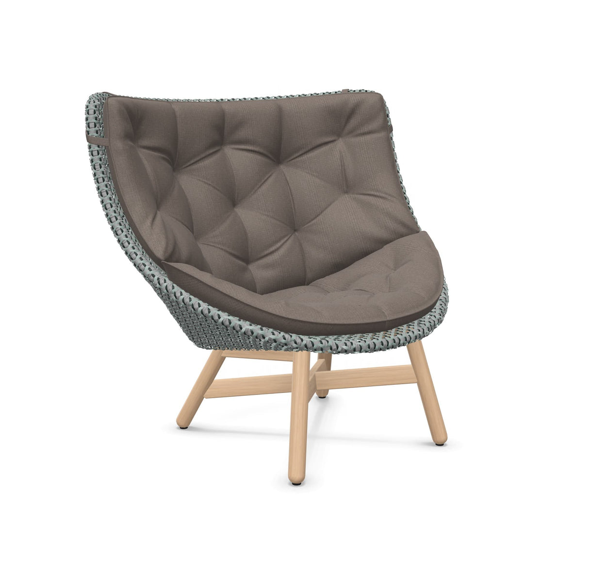 DEDON MBRACE Hochlehner Teak Gestell - Geflecht Baltic