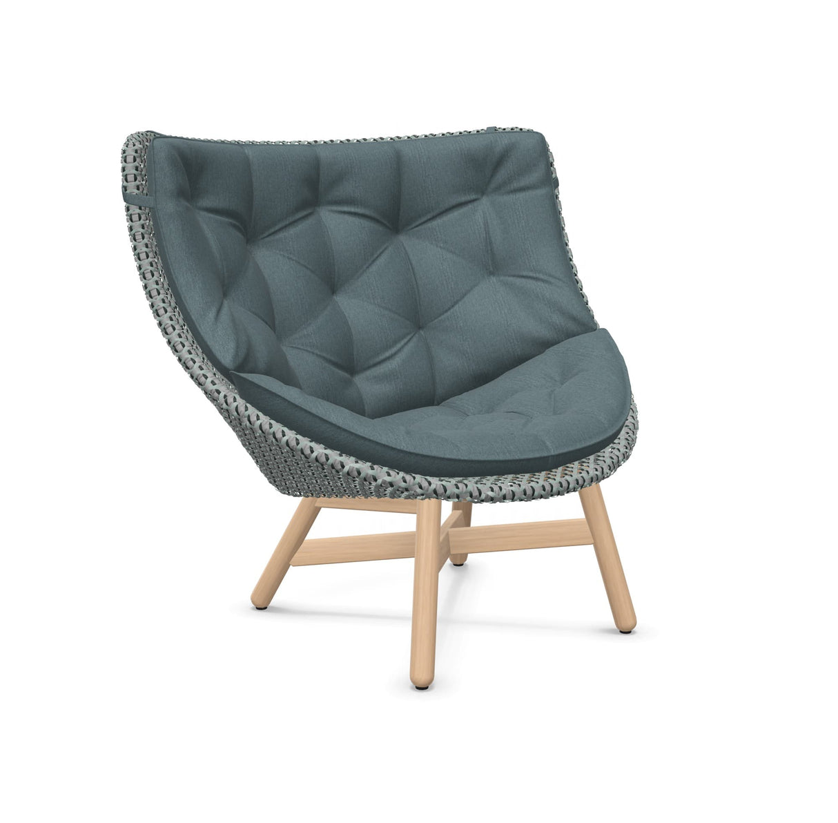 DEDON MBRACE Hochlehner Teak Gestell - Geflecht Baltic