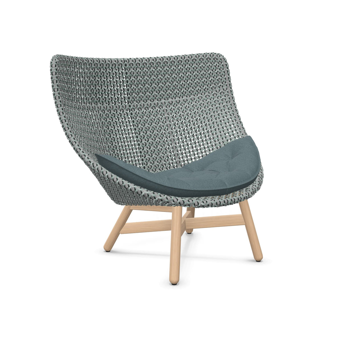 DEDON MBRACE Hochlehner Teak Gestell - Geflecht Baltic