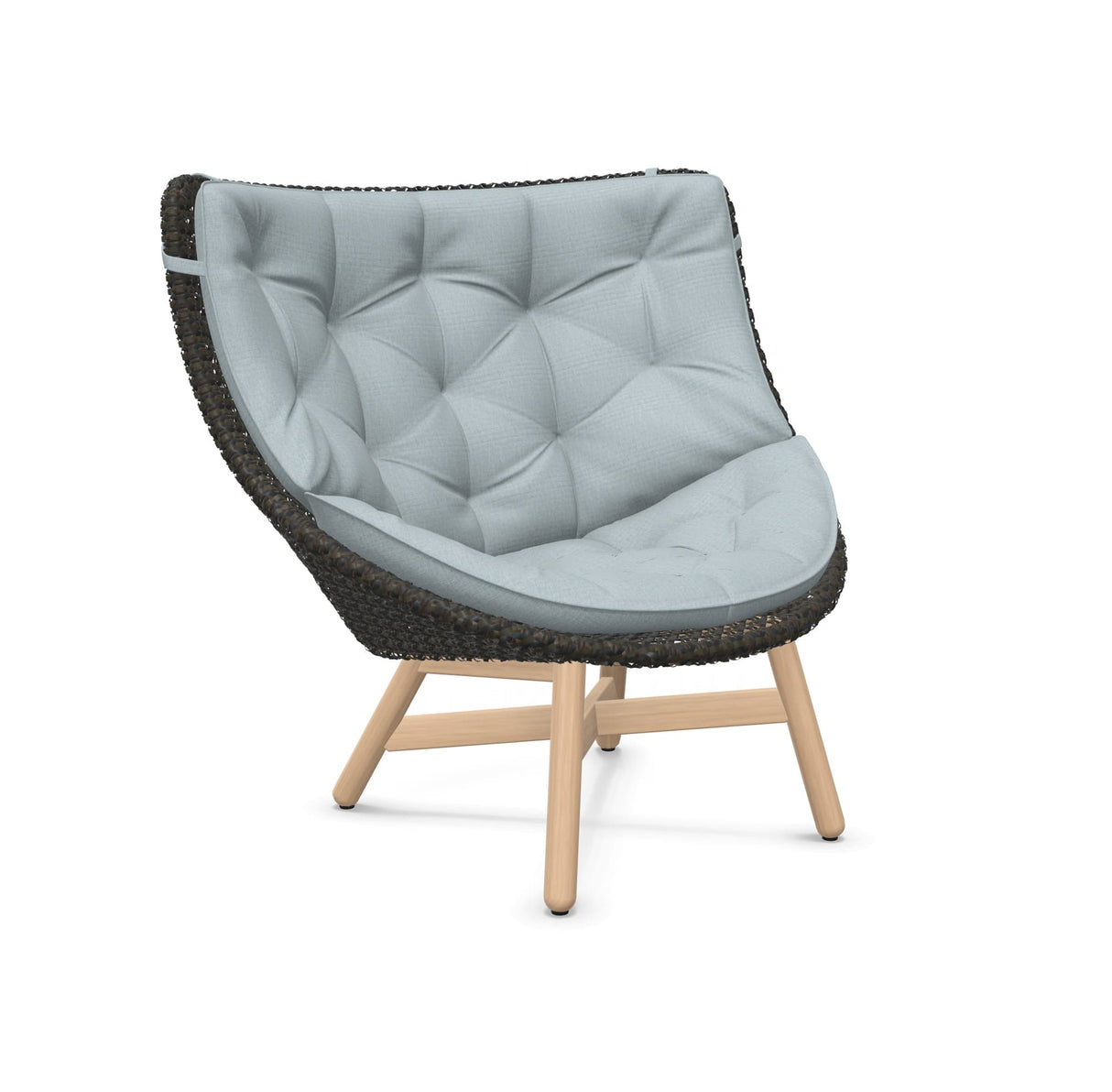 DEDON MBRACE Hochlehner Teak Gestell - Geflecht Arabica