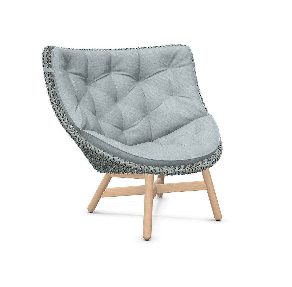 DEDON MBRACE Hochlehner Teak Gestell - Geflecht Baltic