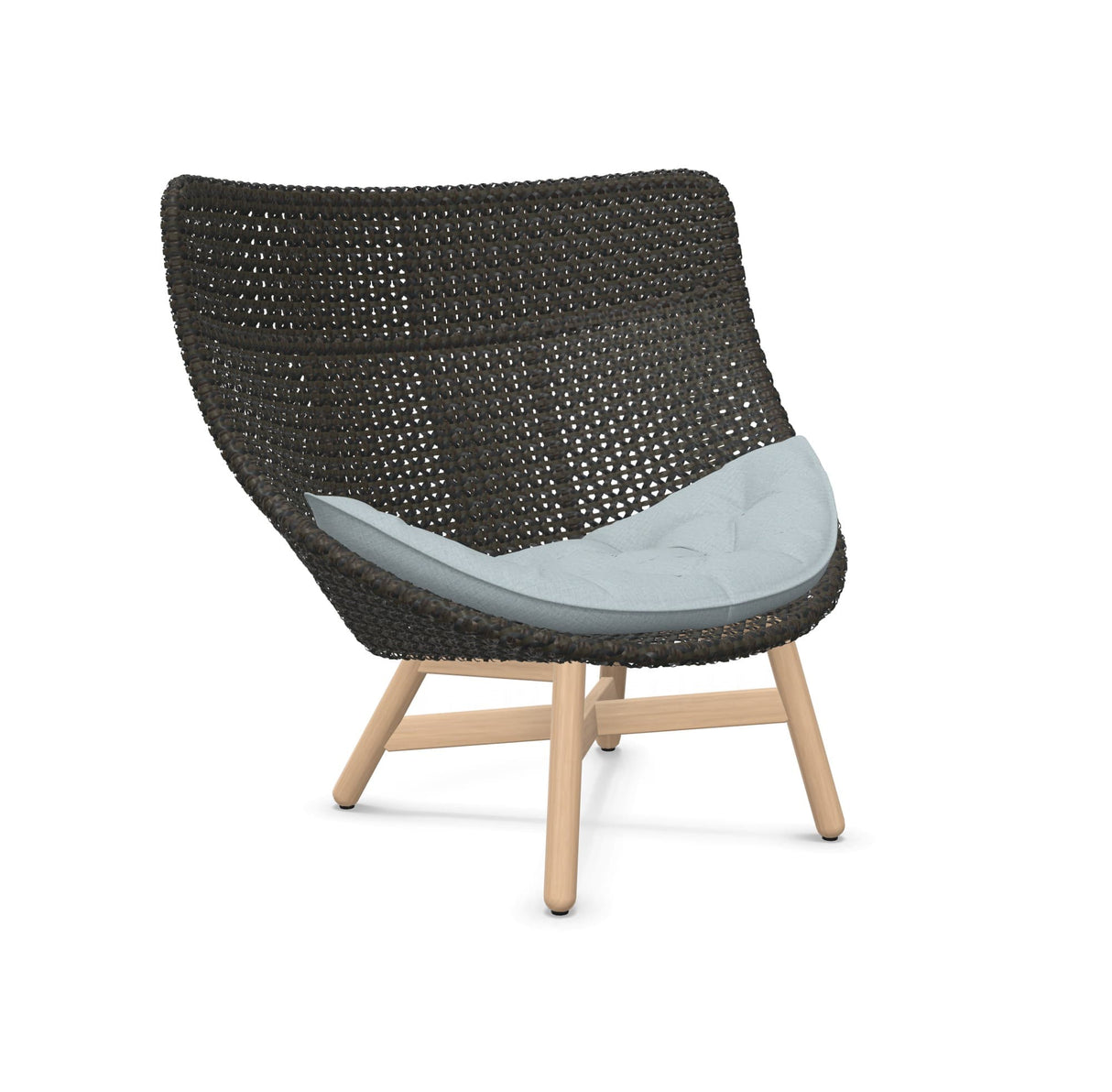 DEDON MBRACE Hochlehner Teak Gestell - Geflecht Arabica