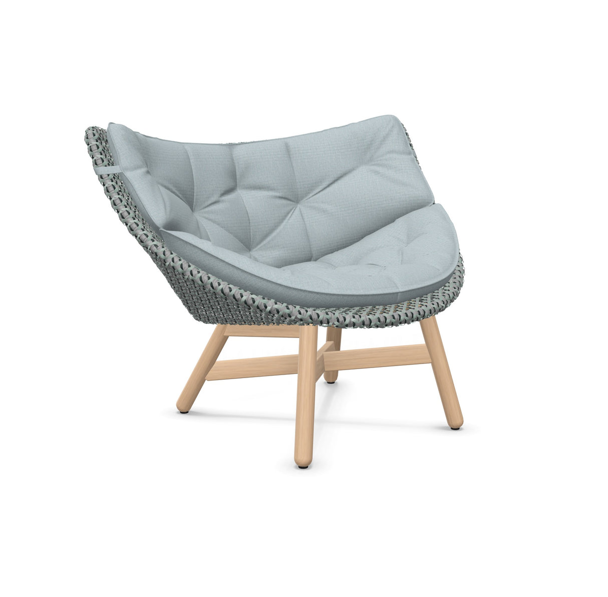 DEDON MBRACE Lounge Sessel Teak Gestell - Geflecht Baltic