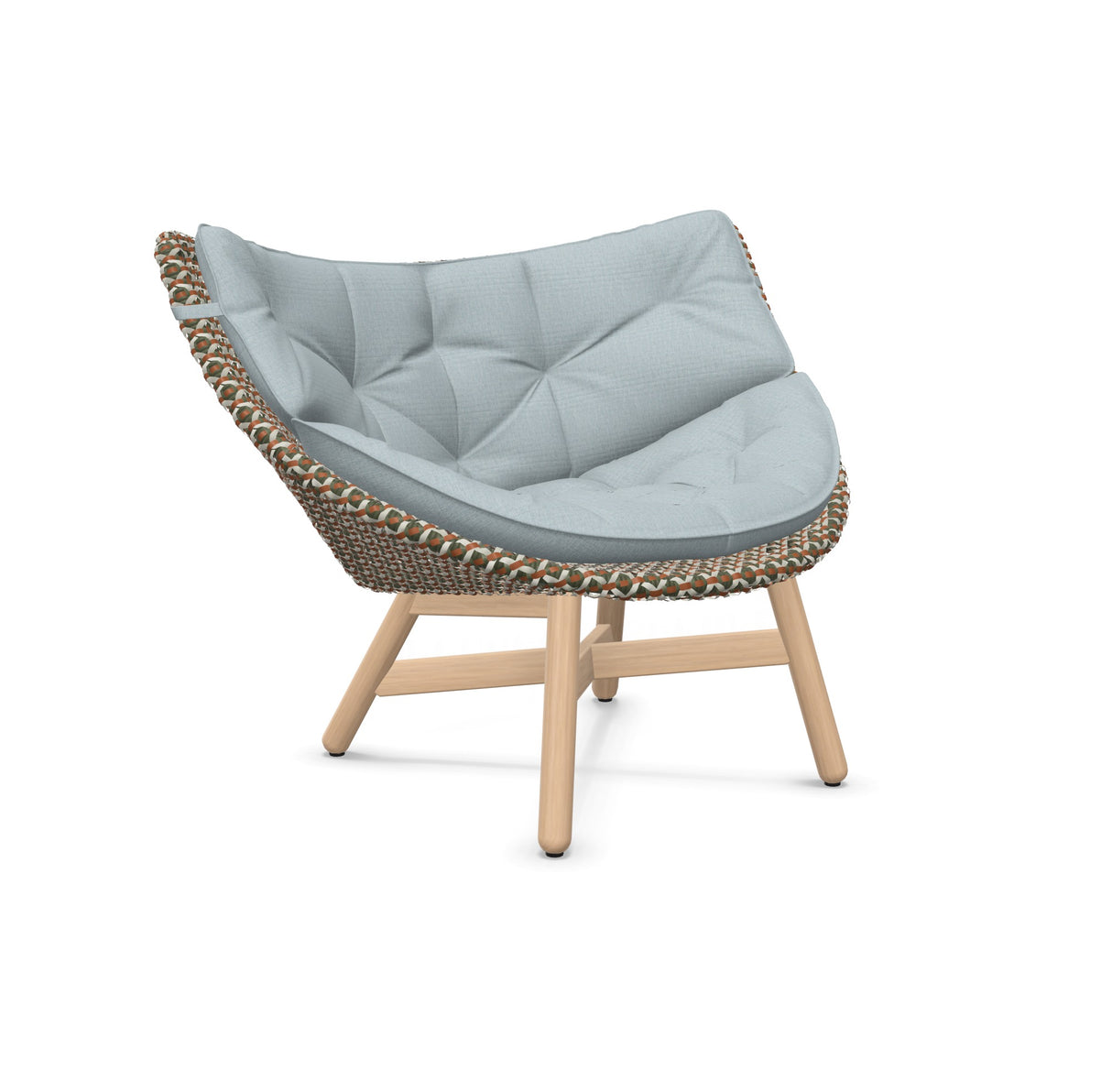 DEDON MBRACE Lounge Sessel Teak Gestell - Geflecht Chestnut