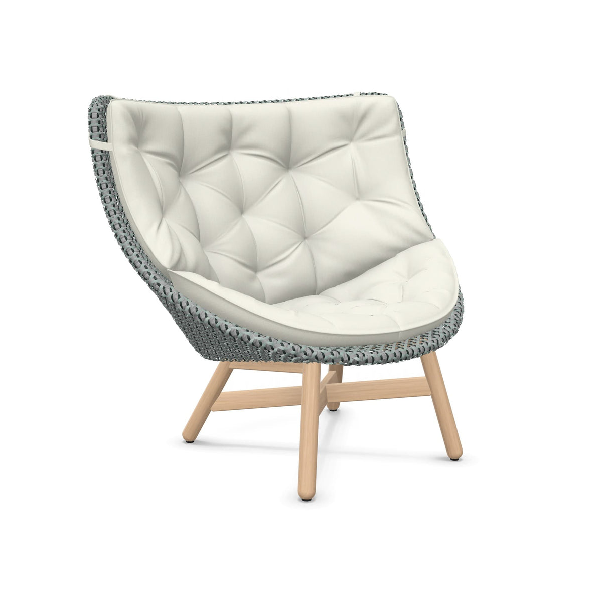 DEDON MBRACE Hochlehner Teak Gestell - Geflecht Baltic