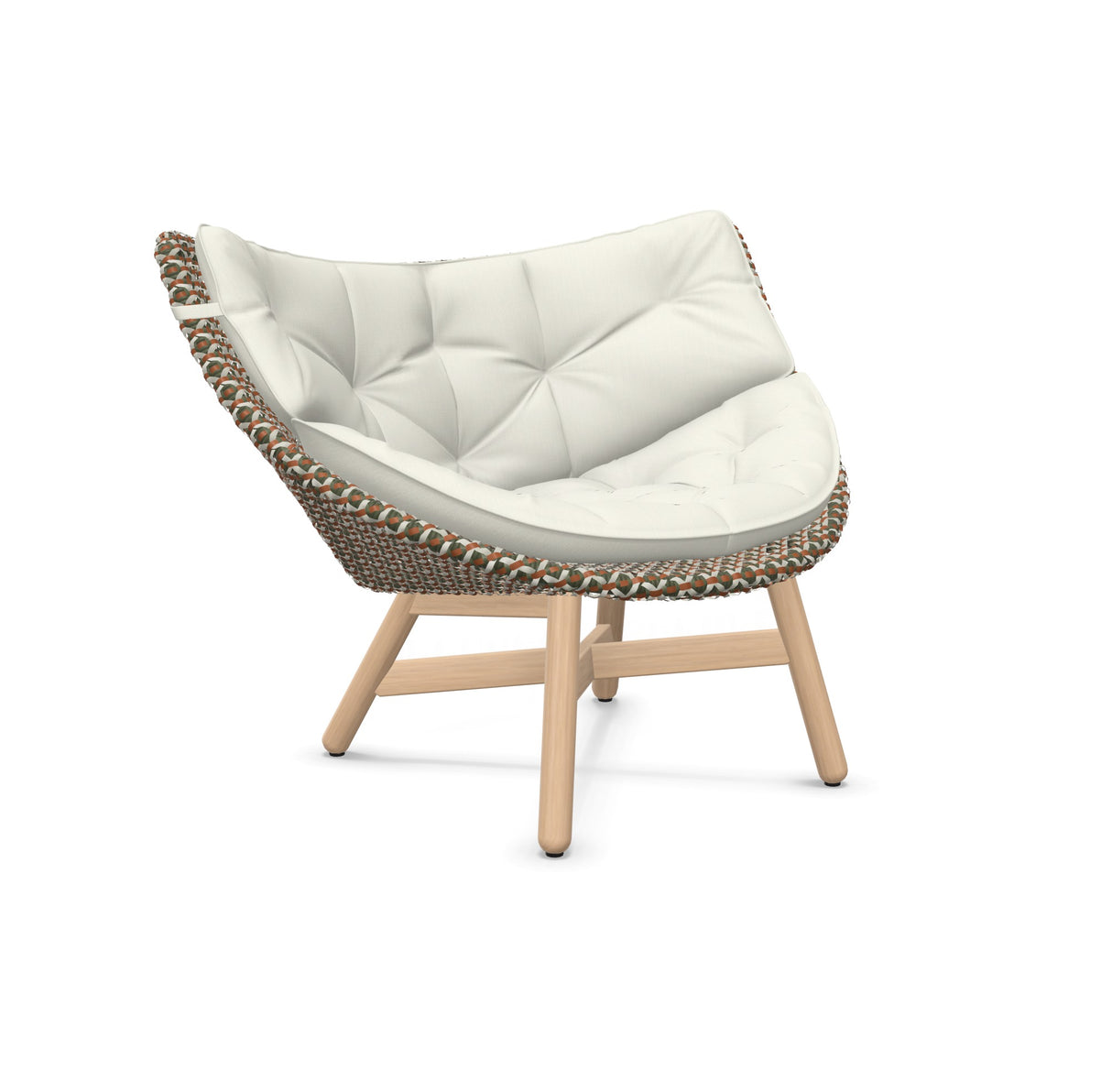 DEDON MBRACE Lounge Sessel Teak Gestell - Geflecht Chestnut