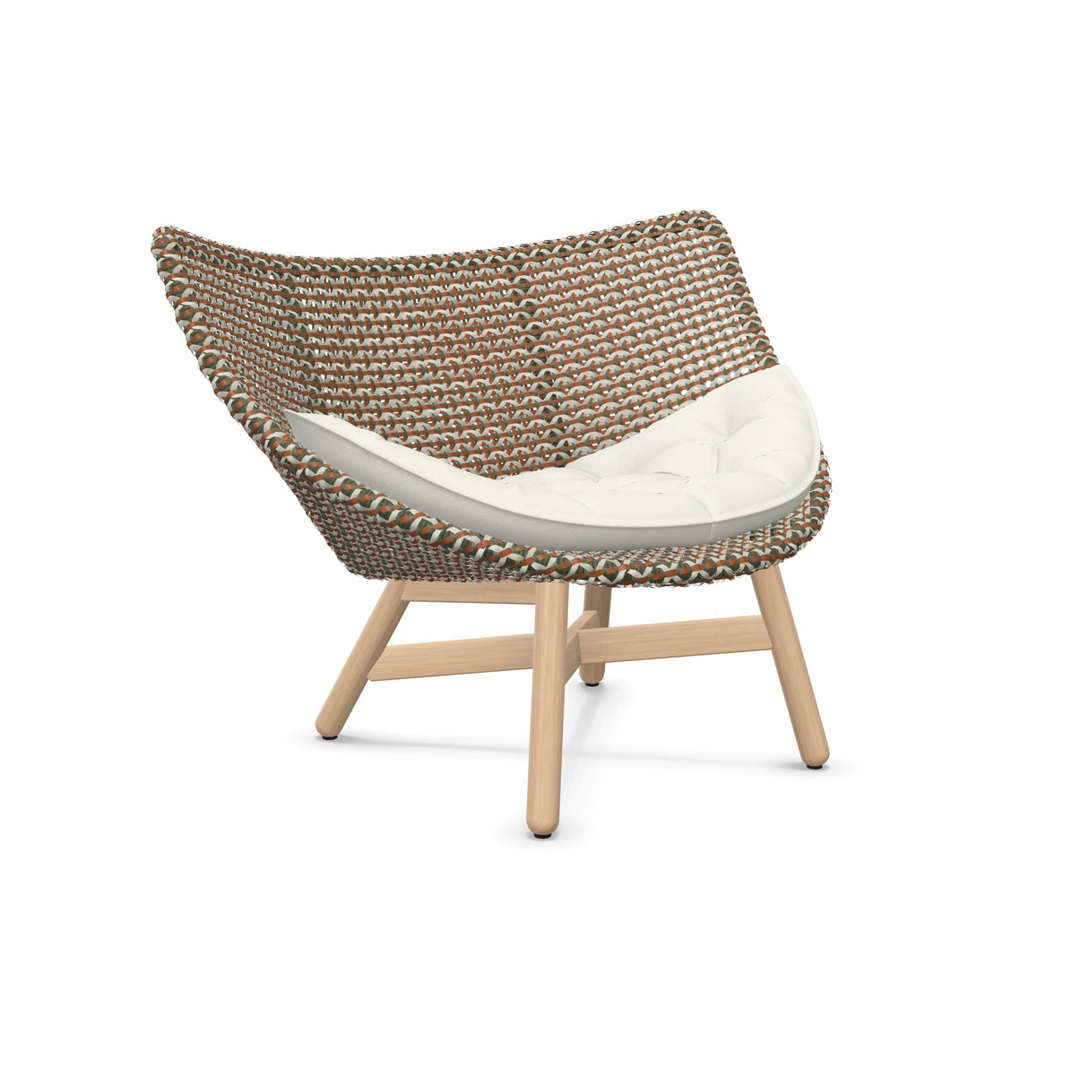 DEDON MBRACE Lounge Sessel Teak Gestell - Geflecht Chestnut