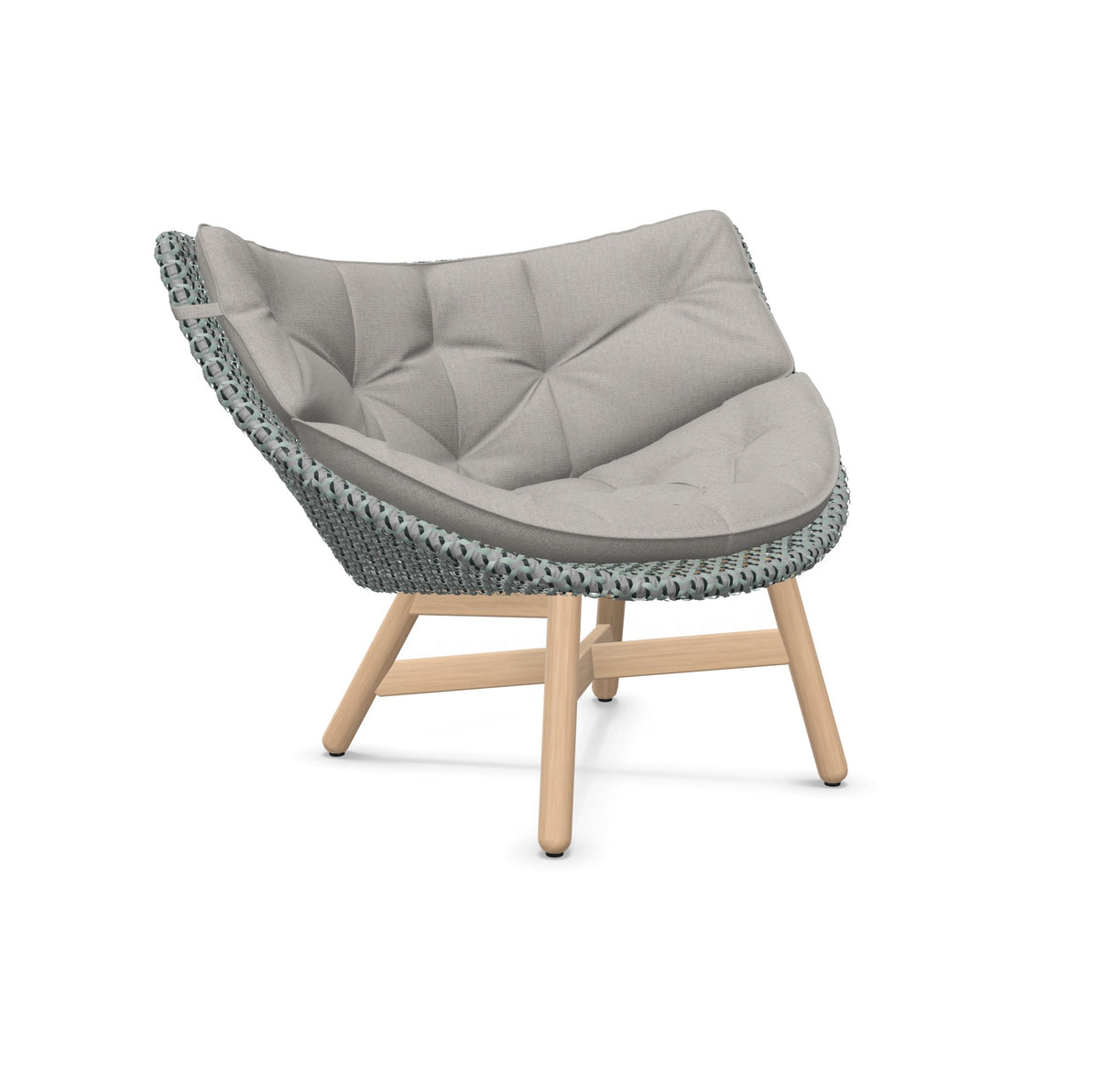 DEDON MBRACE Lounge Sessel Teak Gestell - Geflecht Baltic