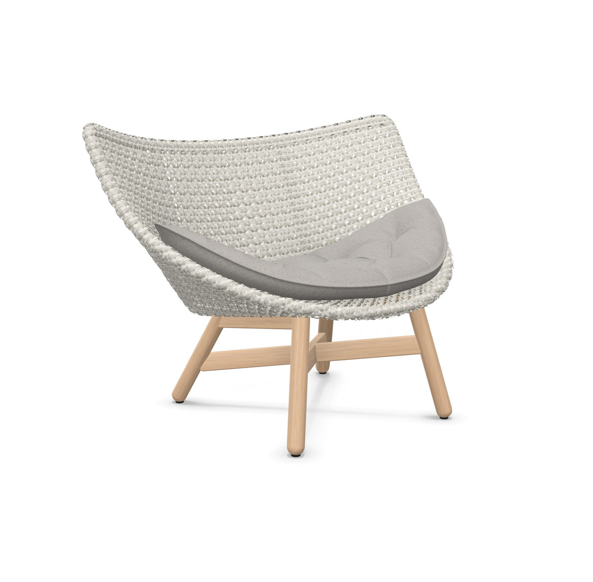 DEDON MBRACE Lounge Sessel Teak Gestell - Geflecht Sea Salt