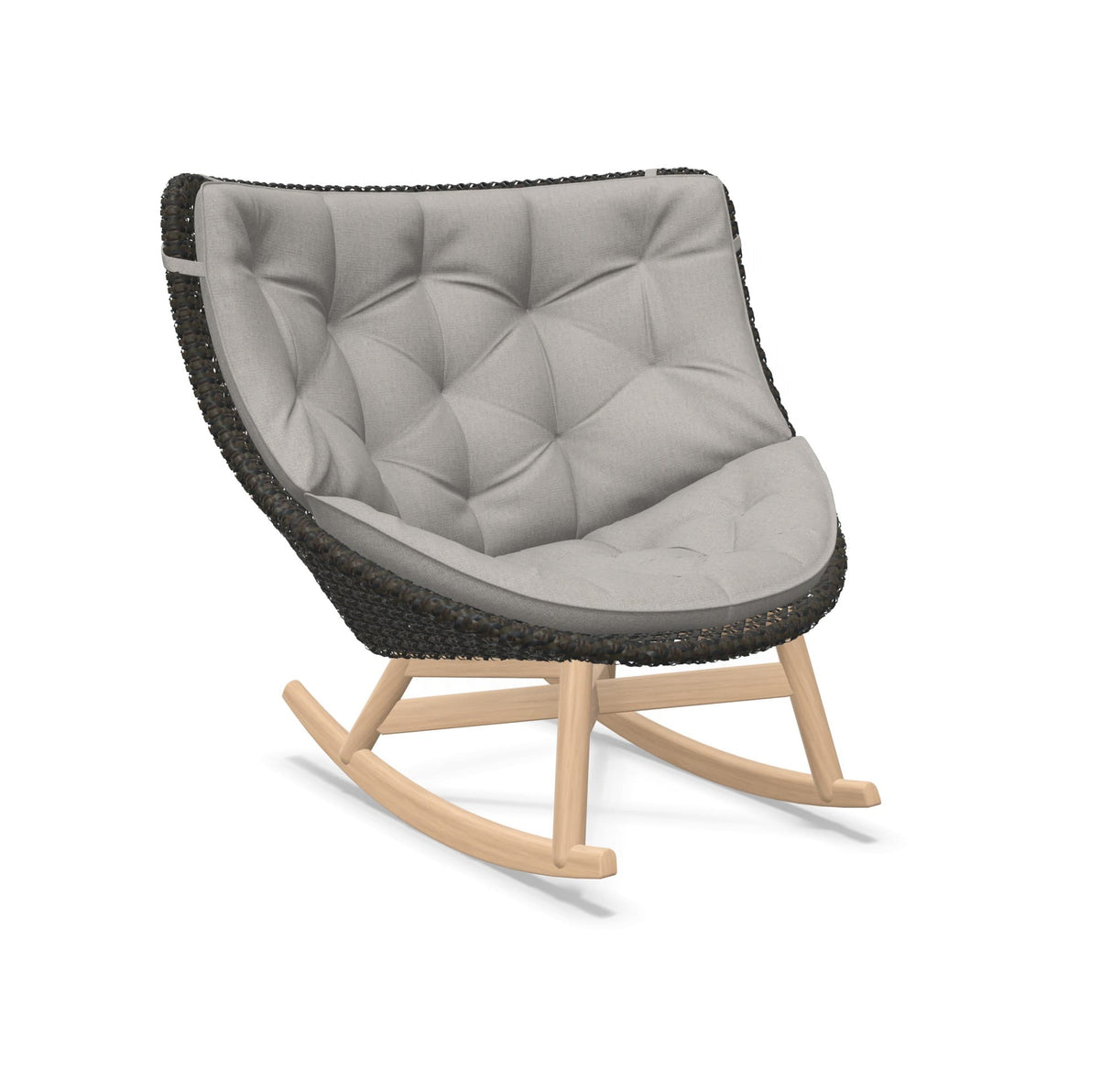 DEDON MBRACE Schaukelstuhl Teak Gestell - Geflecht Arabica