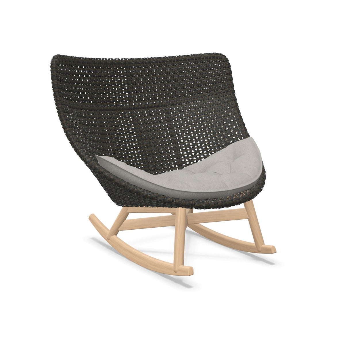 DEDON MBRACE Schaukelstuhl Teak Gestell - Geflecht Arabica