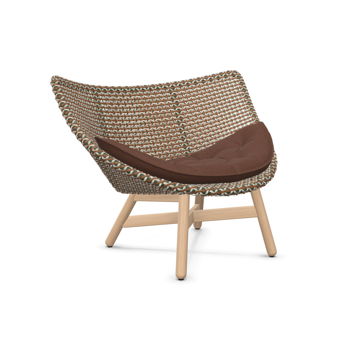 DEDON MBRACE Lounge Sessel Teak Gestell - Geflecht Chestnut