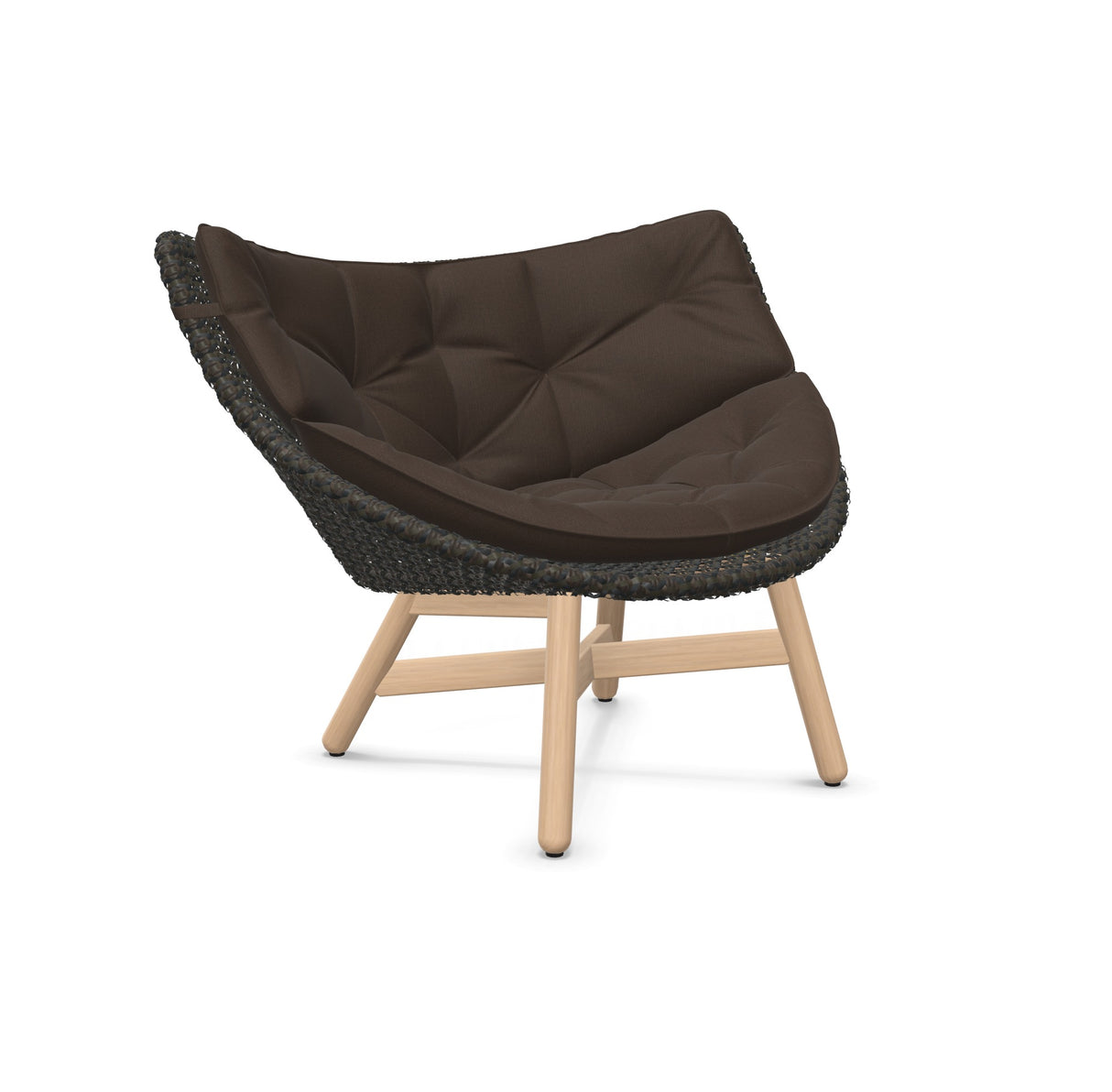 DEDON MBRACE Lounge Sessel Teak Gestell - Geflecht Arabica