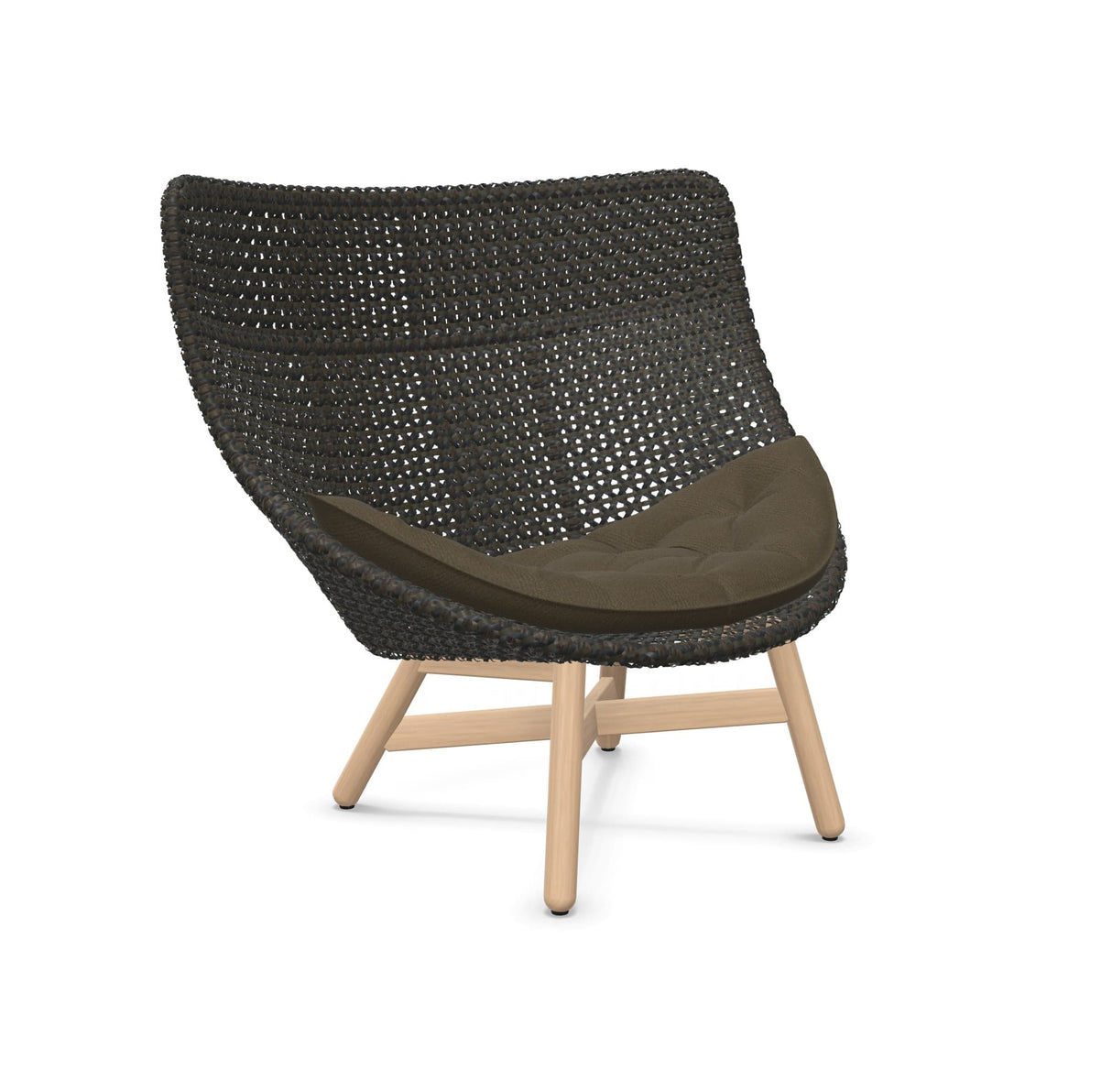 DEDON MBRACE Hochlehner Teak Gestell - Geflecht Arabica