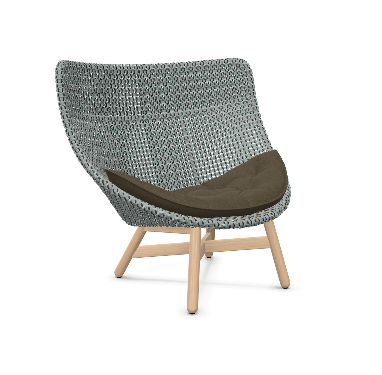 DEDON MBRACE Hochlehner Teak Gestell - Geflecht Baltic