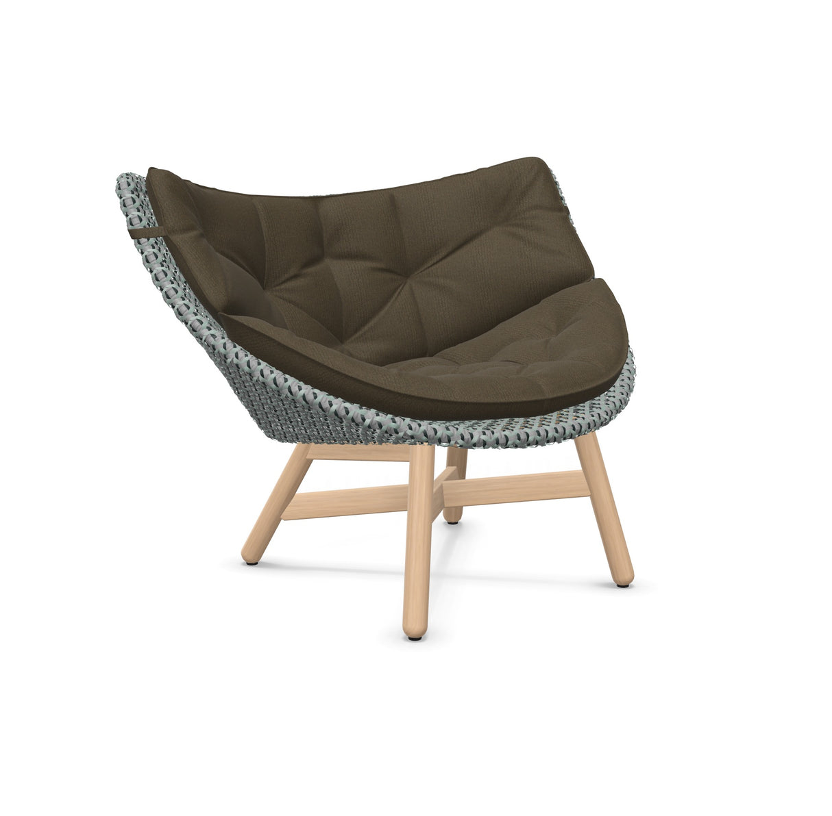 DEDON MBRACE Lounge Sessel Teak Gestell - Geflecht Baltic