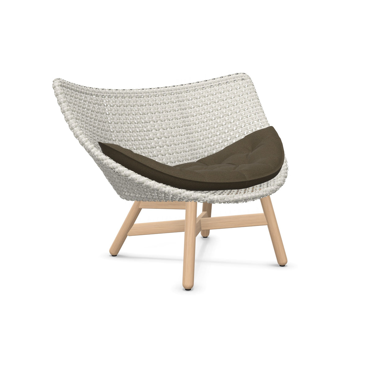 DEDON MBRACE Lounge Sessel Teak Gestell - Geflecht Sea Salt