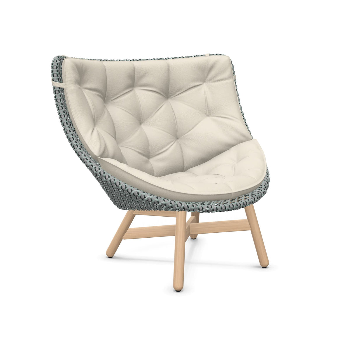 DEDON MBRACE Hochlehner Teak Gestell - Geflecht Baltic