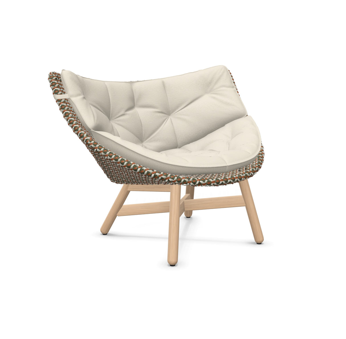 DEDON MBRACE Lounge Sessel Teak Gestell - Geflecht Chestnut