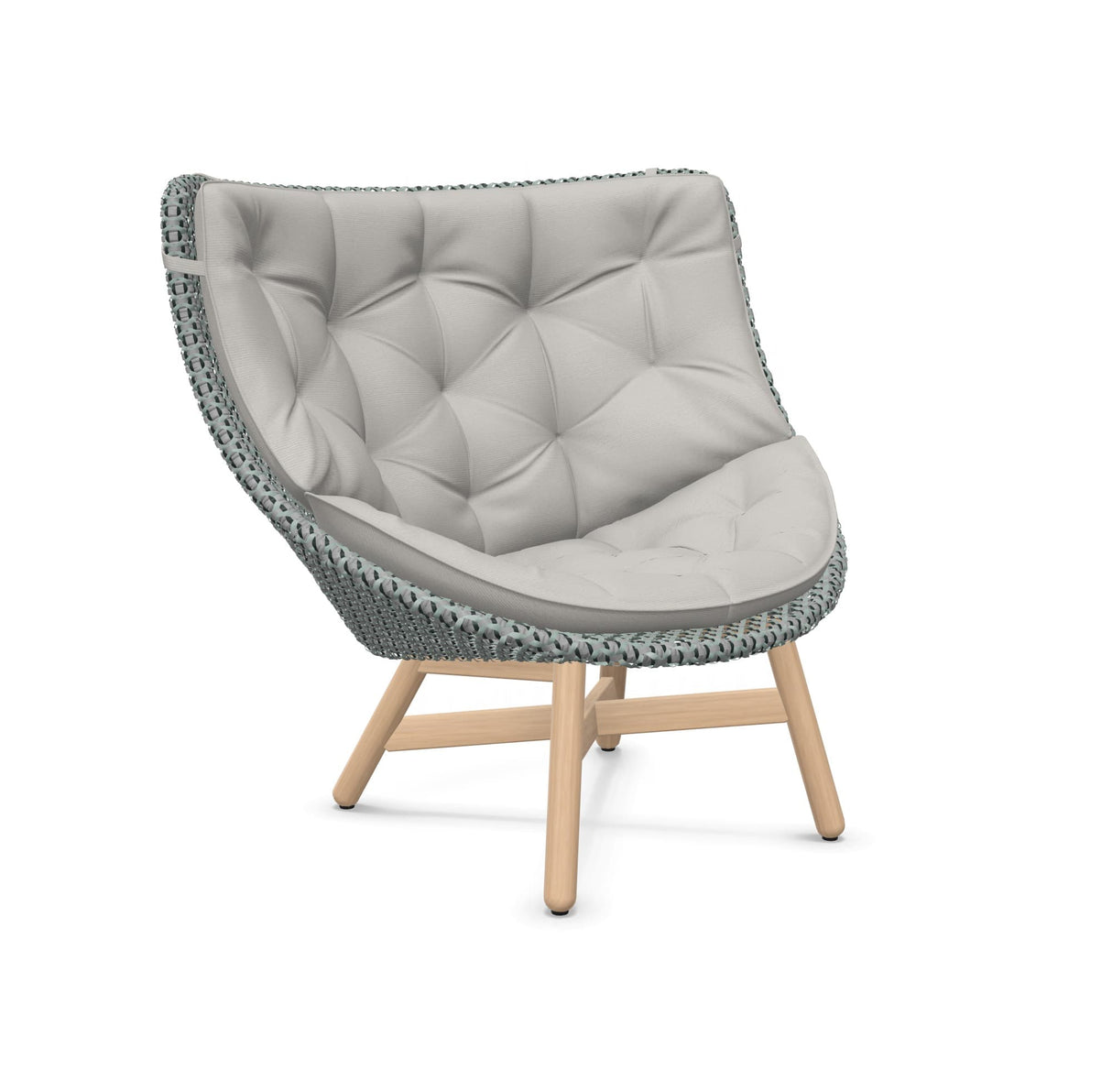 DEDON MBRACE Hochlehner Teak Gestell - Geflecht Baltic