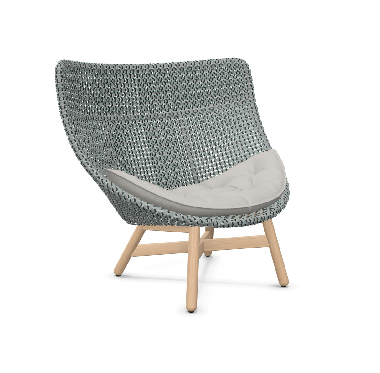 DEDON MBRACE Hochlehner Teak Gestell - Geflecht Baltic