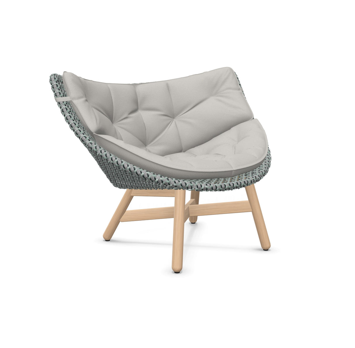 DEDON MBRACE Lounge Sessel Teak Gestell - Geflecht Baltic