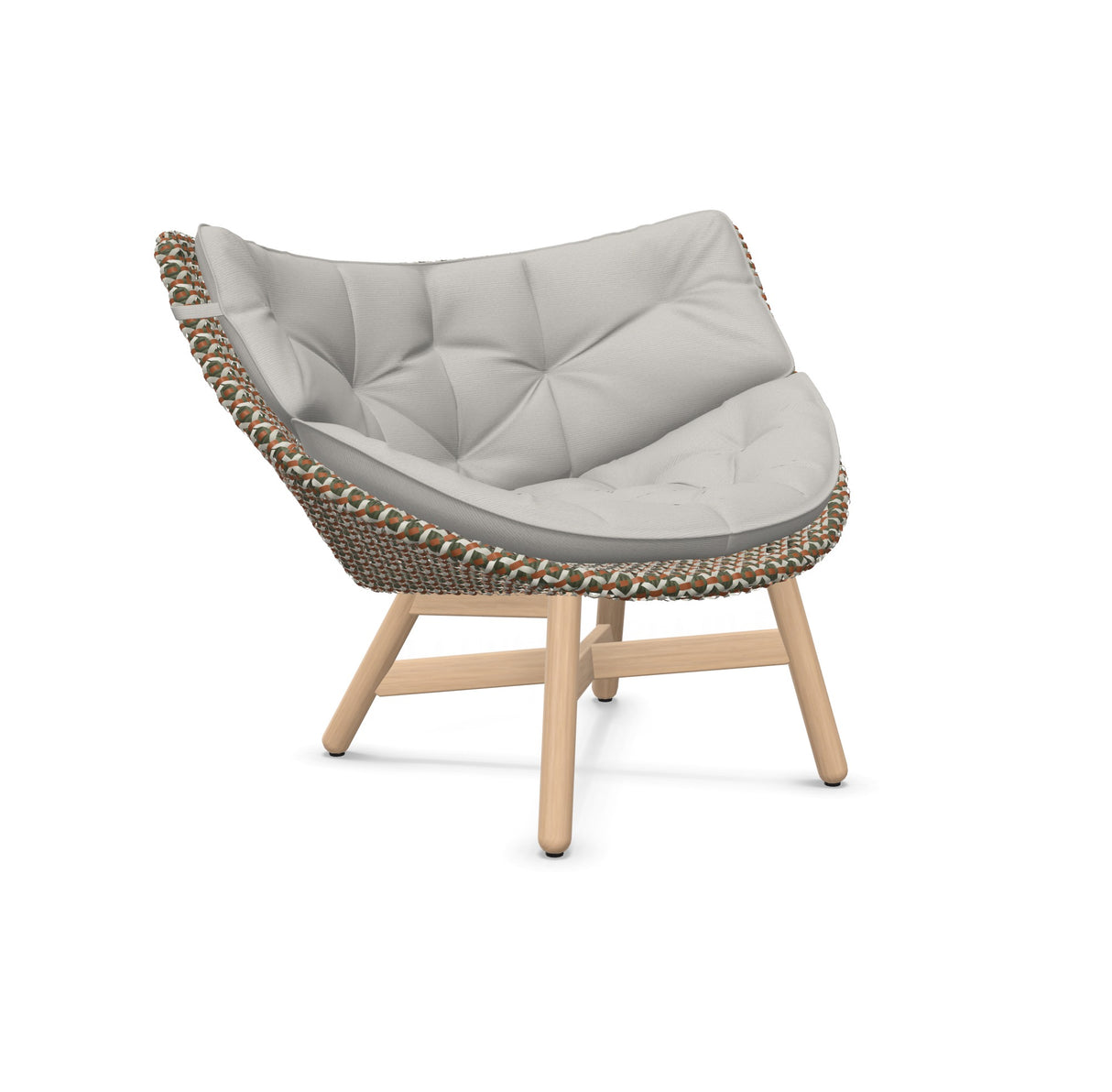 DEDON MBRACE Lounge Sessel Teak Gestell - Geflecht Chestnut