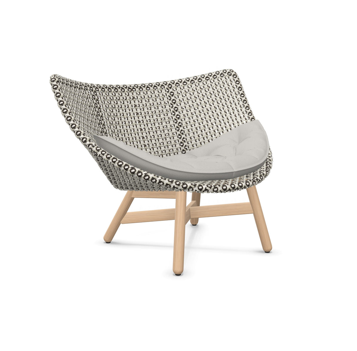 DEDON MBRACE Lounge Sessel Teak Gestell - Geflecht Pepper