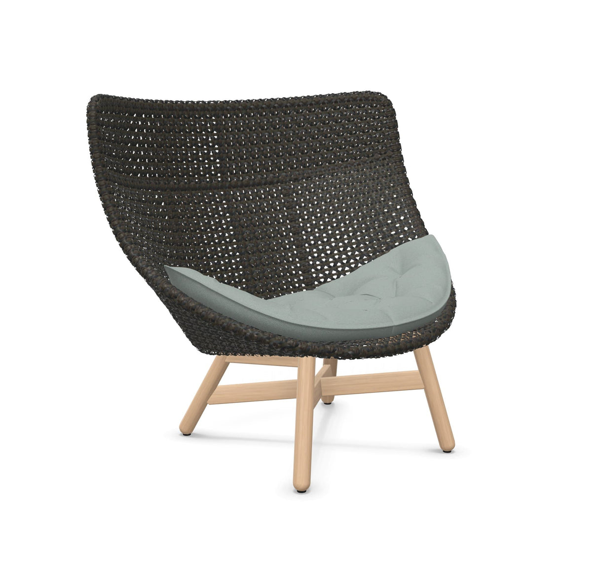 DEDON MBRACE Hochlehner Teak Gestell - Geflecht Arabica