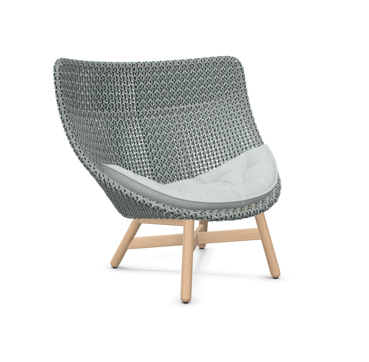 DEDON MBRACE Hochlehner Teak Gestell - Geflecht Baltic