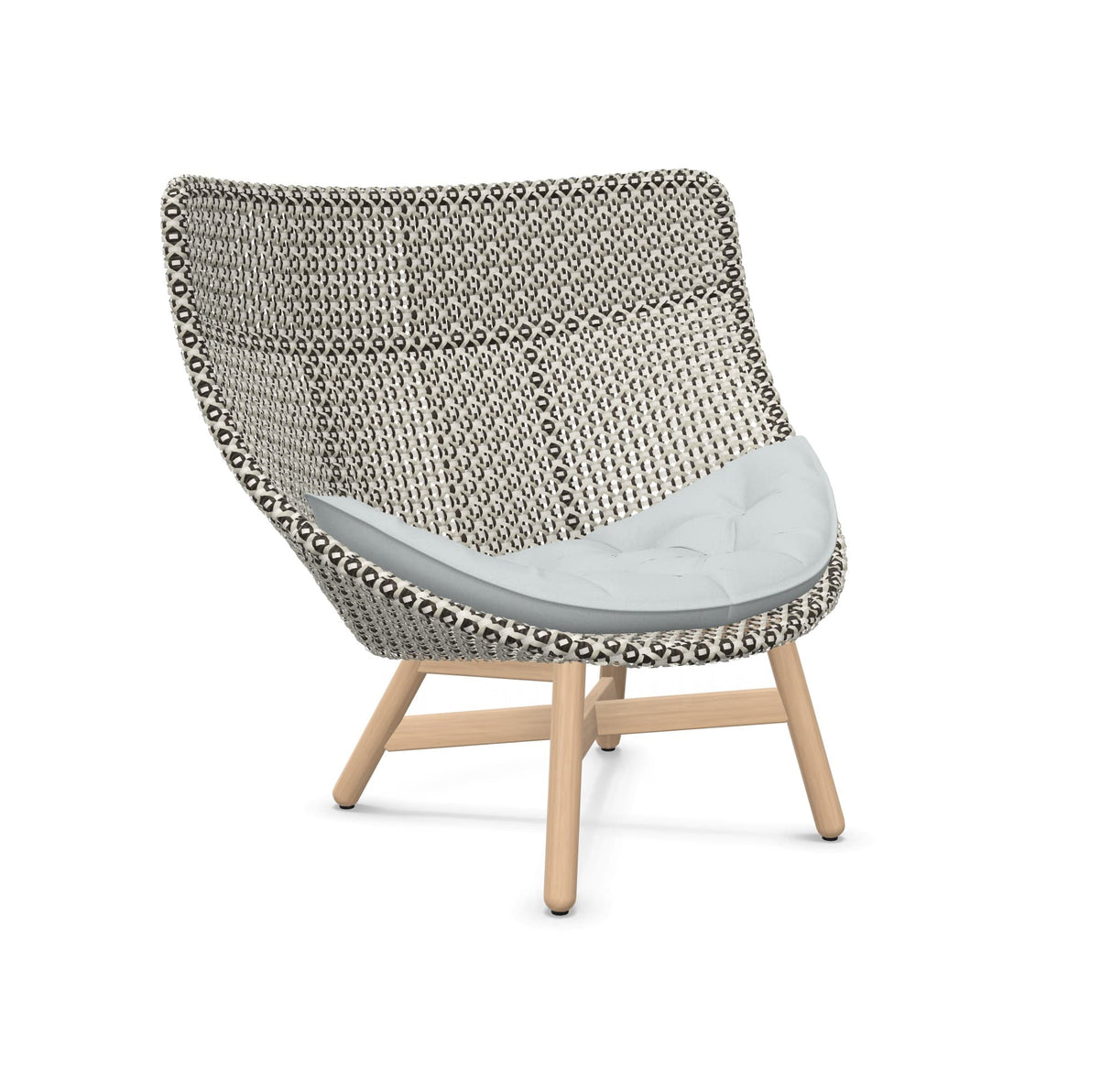 DEDON MBRACE Hochlehner Teak Gestell - Geflecht Pepper